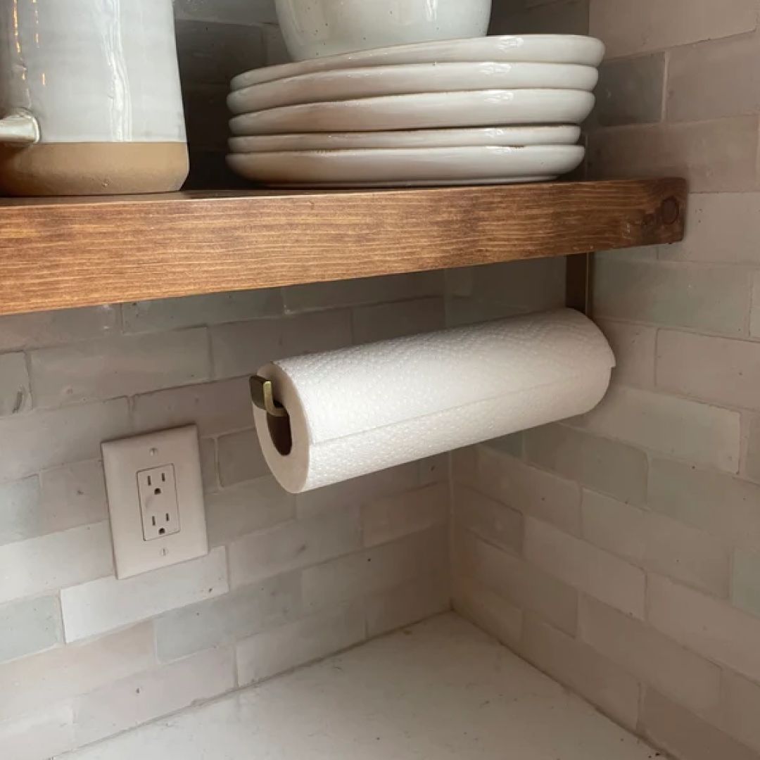 brass paper towel holder