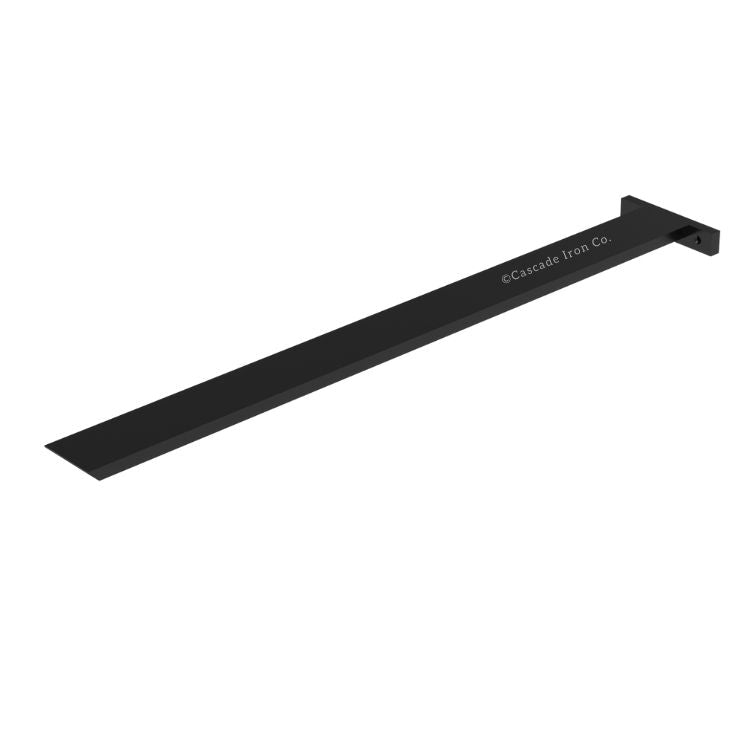 black hidden countertop bracket for countertop support