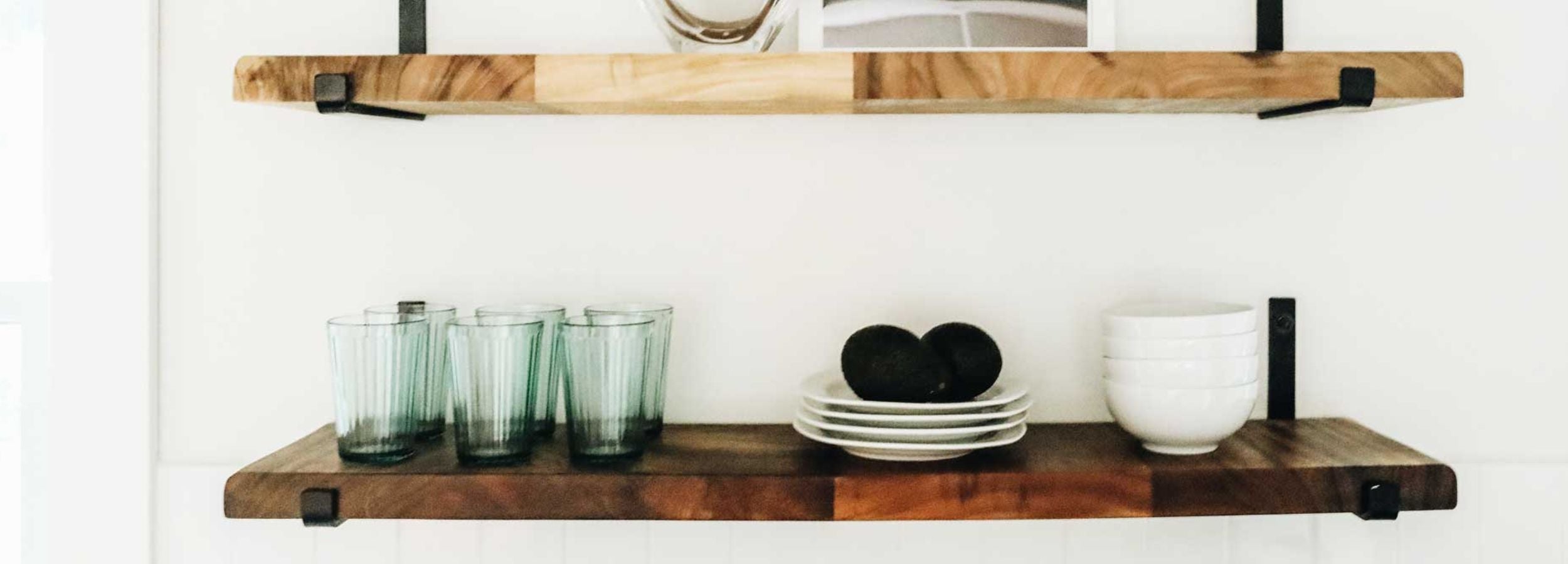 kitchen shelf brackets with wood shelves