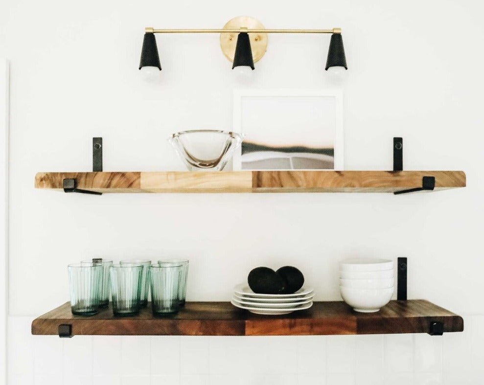 black shelf brackets for kitchen shelving