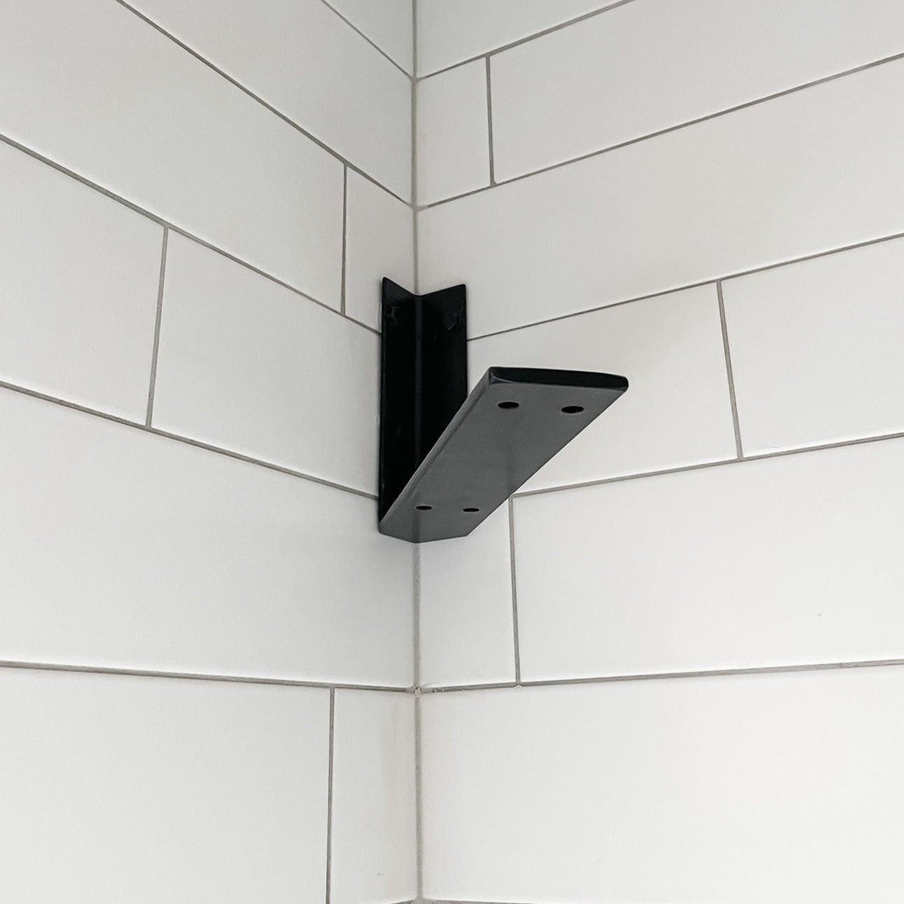 Corner Shelf Bracket for Floating Shelves - Cascade Iron Co