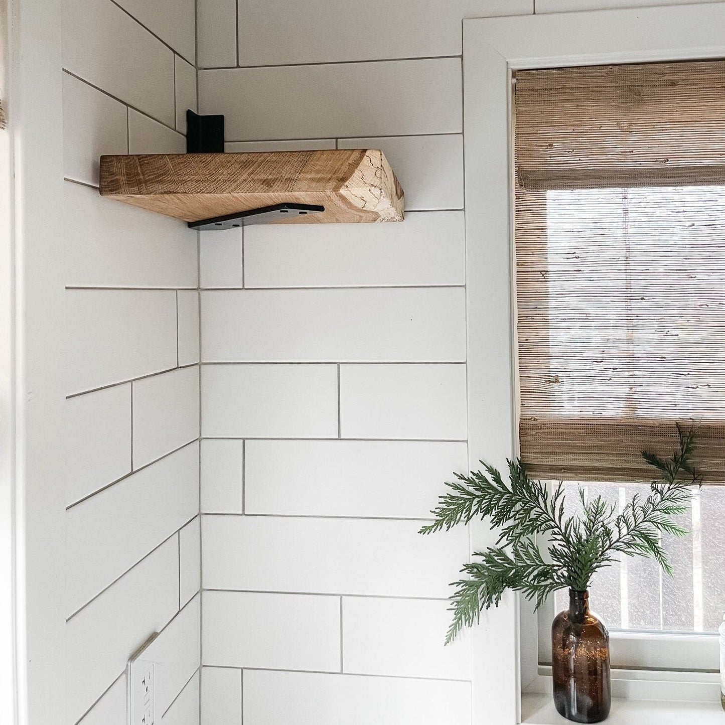 Corner Shelf Bracket for Floating Shelves - Cascade Iron Co