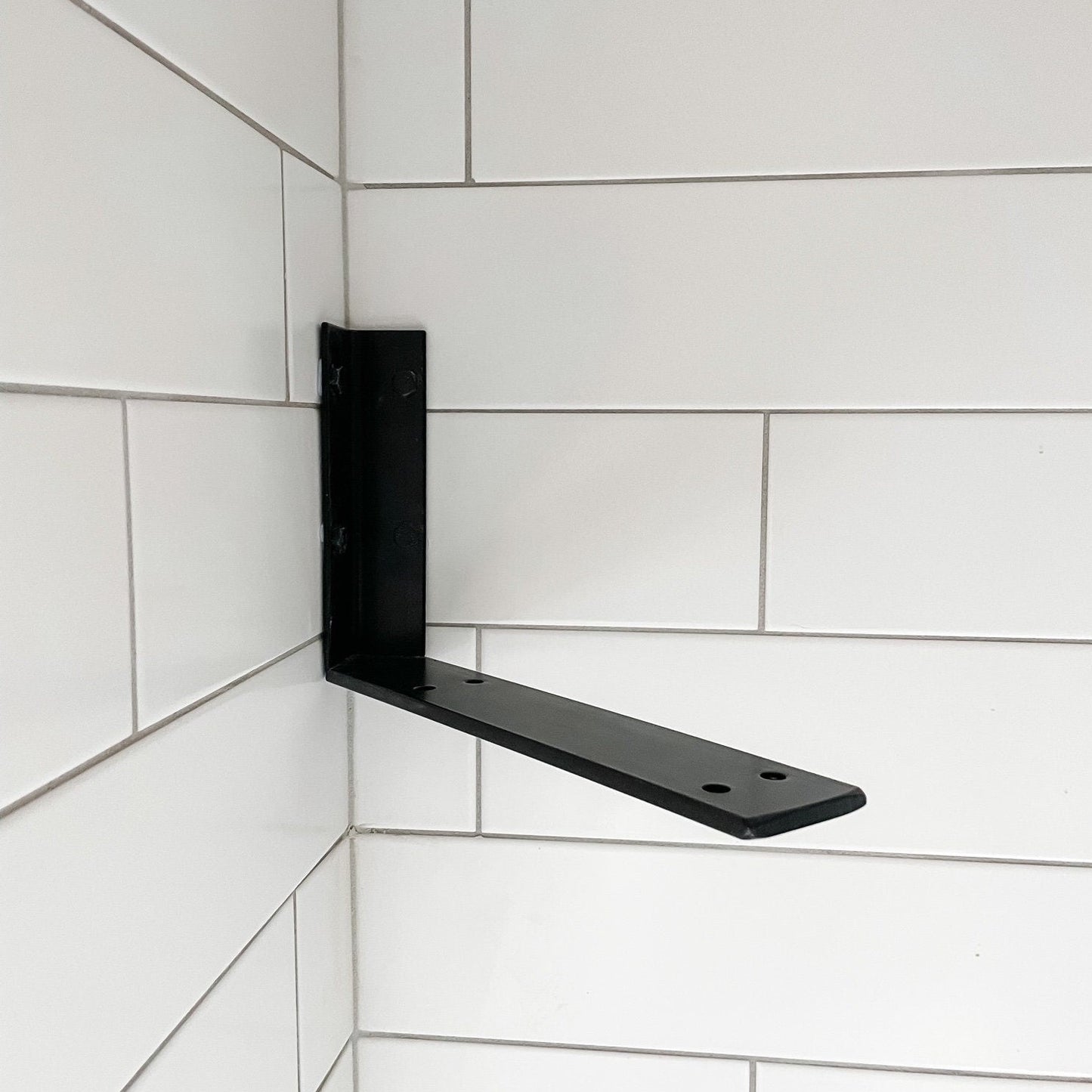 Corner Shelf Bracket for Floating Shelves - Cascade Iron Co