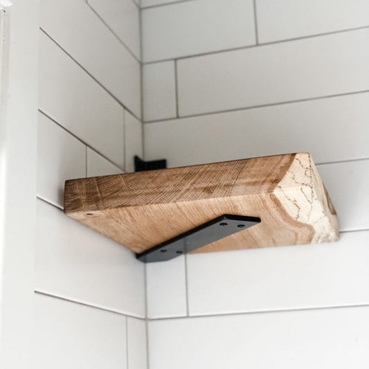 Corner Shelf Bracket for Floating Shelves - Cascade Iron Co