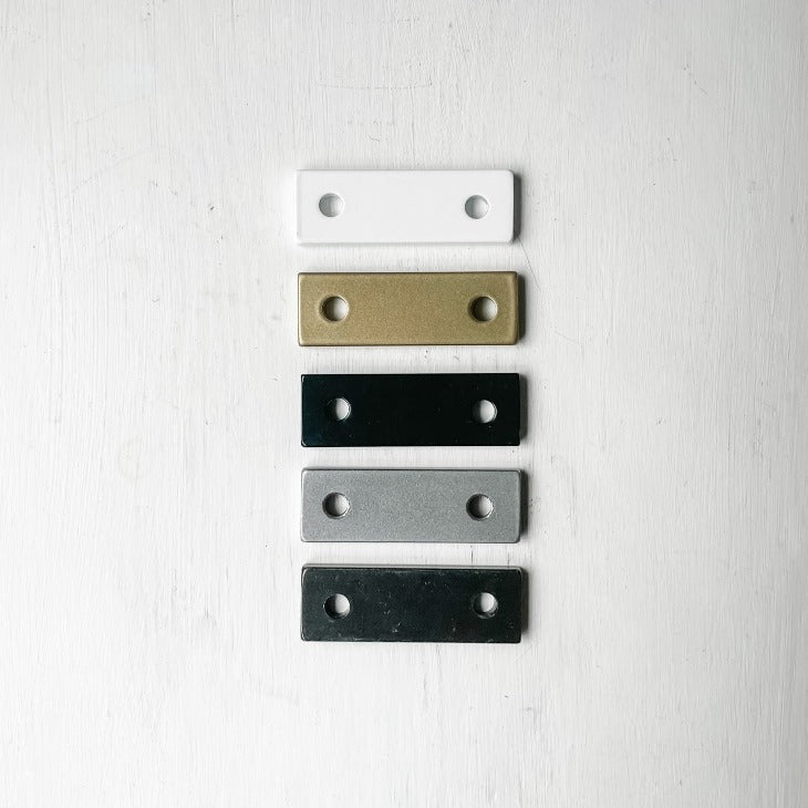 Metal Finish Sample Kit, Black, Brass, Steel, Silver, White - Cascade Iron Co