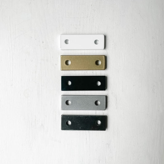 Metal Finish Sample Kit, Black, Brass, Steel, Silver, White - Cascade Iron Co