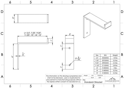 heavy duty shelf bracket