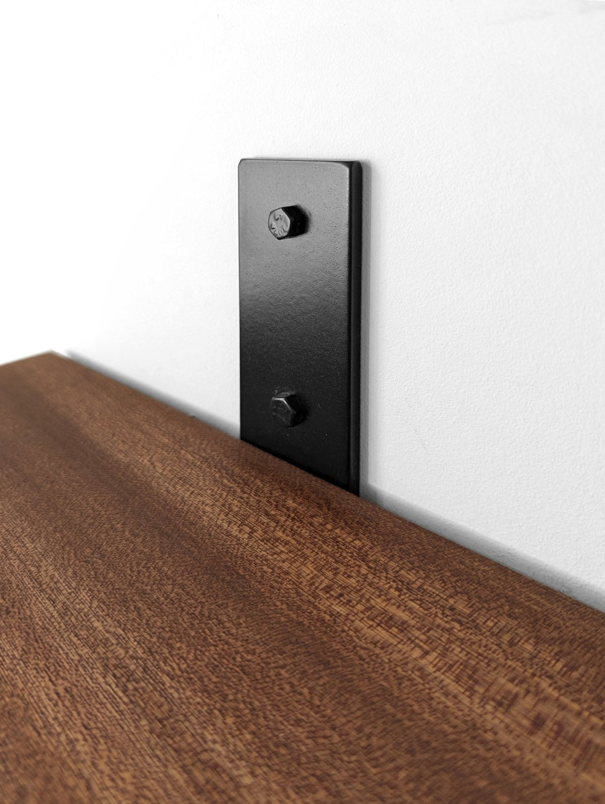 Wood Shelf - Mahogany Board for J Brackets (Shelf Only) - Cascade Iron Co