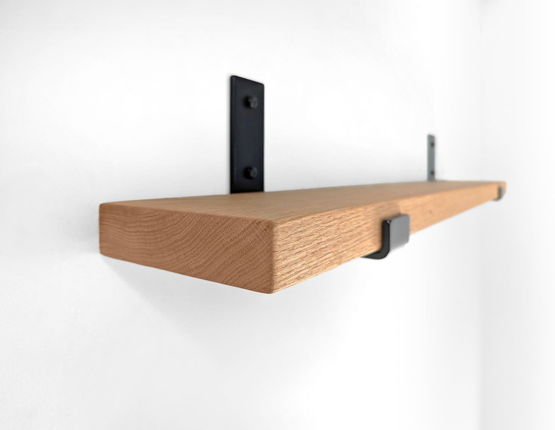 Wood Shelf - Oak Board for J Brackets (Shelf Only) - Cascade Iron Co