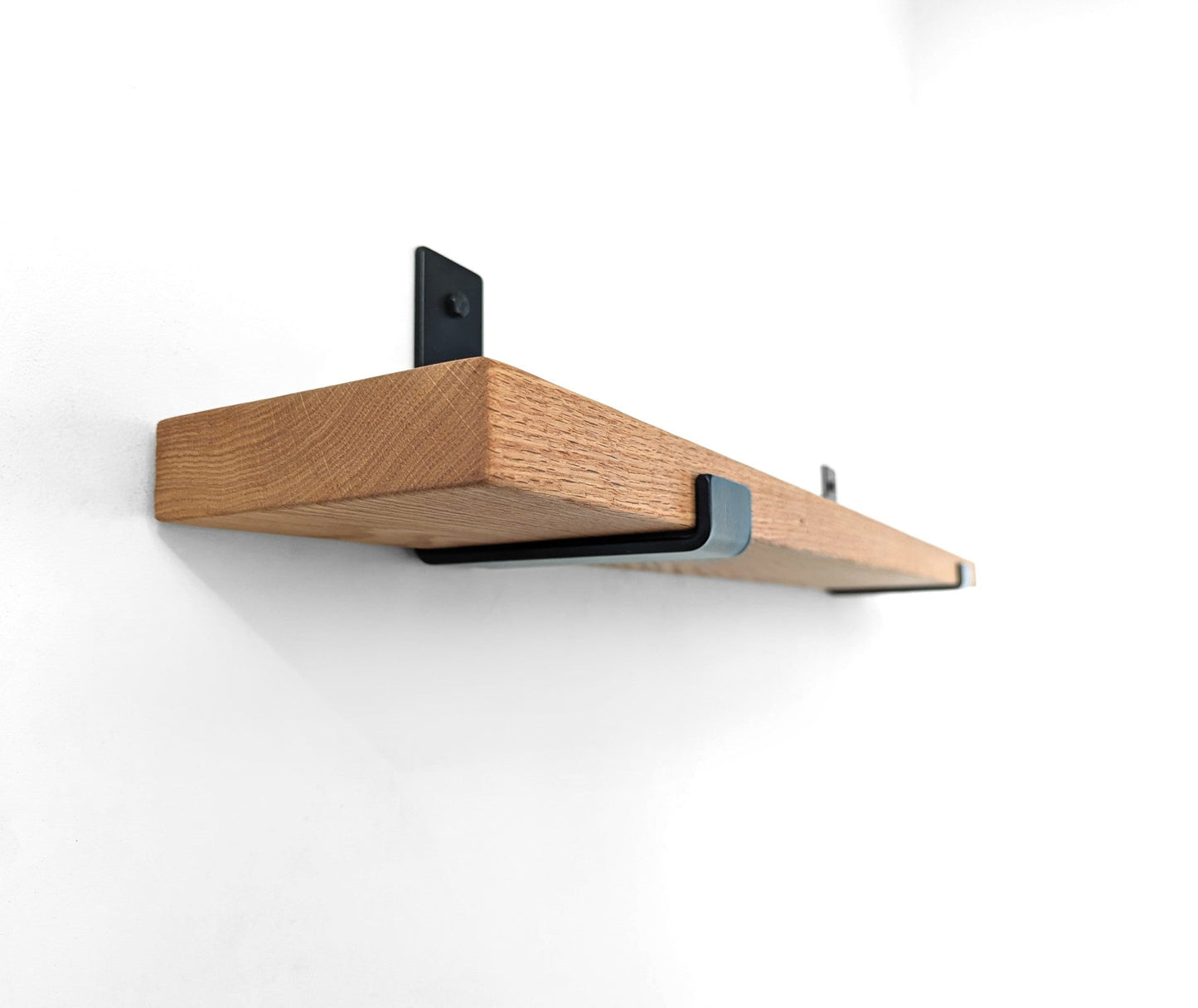 Wood Shelf - Oak Board for J Brackets (Shelf Only) - Cascade Iron Co