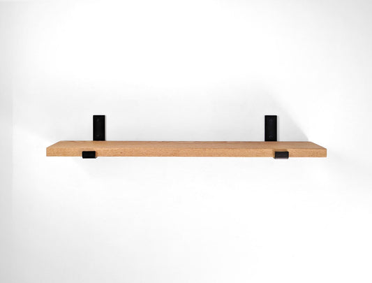 Wood Shelf - Oak Board for J Brackets (Shelf Only) - Cascade Iron Co