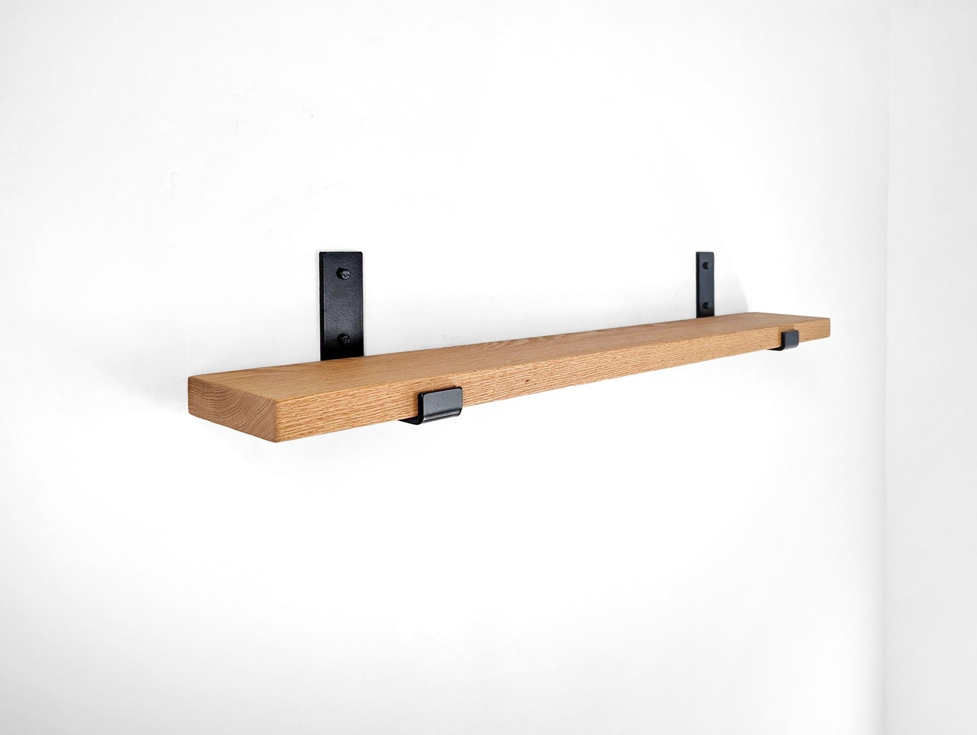 Wood Shelf - Oak Board for J Brackets (Shelf Only) - Cascade Iron Co