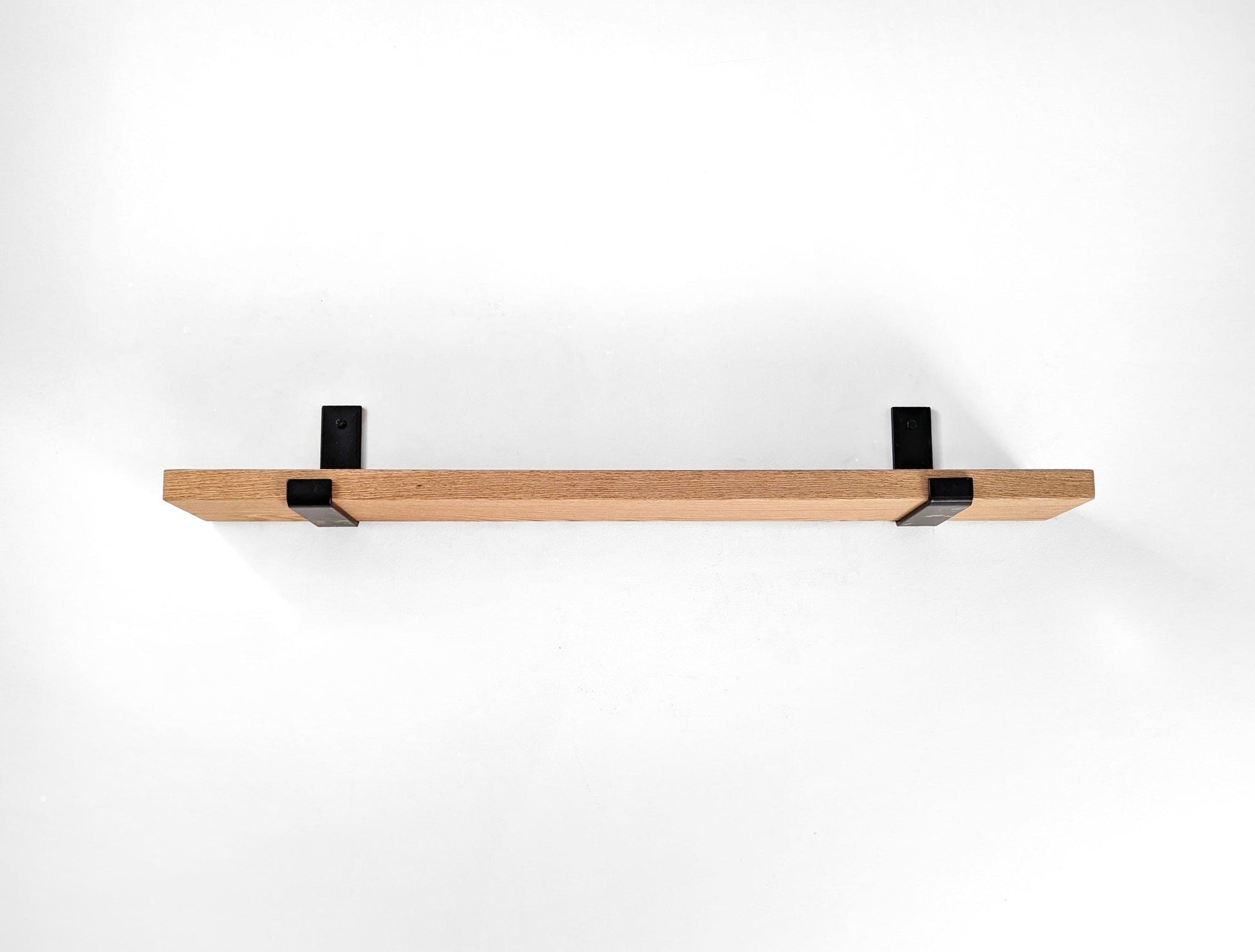 Wood Shelf - Oak Board for J Brackets (Shelf Only) - Cascade Iron Co
