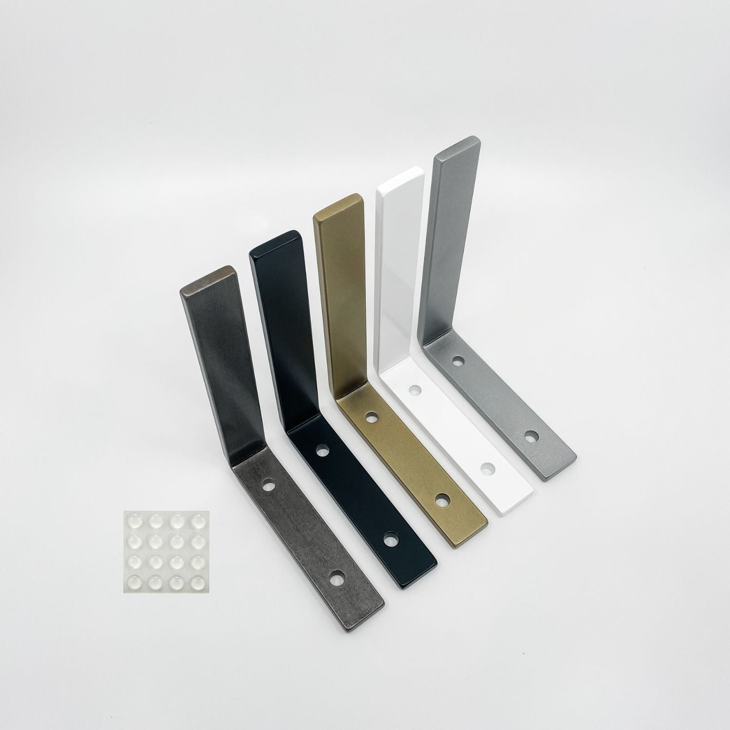 shelf brackets and silicon pads