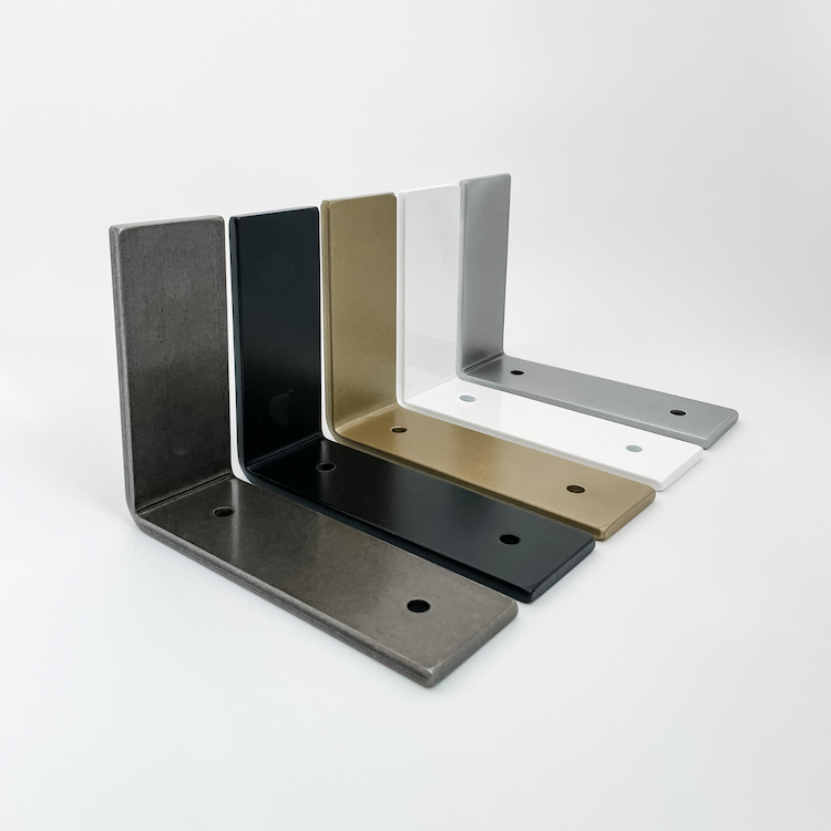 steel black brass white and silver heavy duty brackets