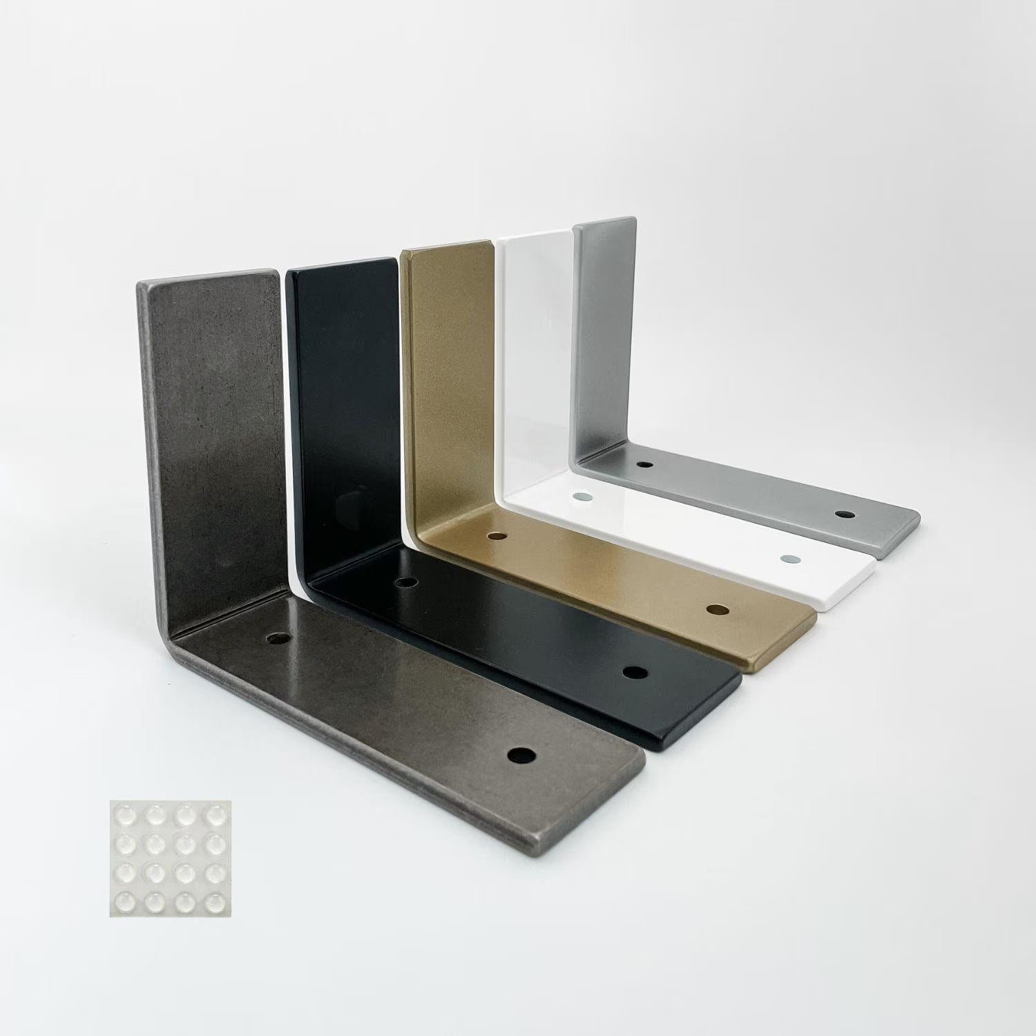 Heavy Duty Brackets for Glass, Marble, or Stone Shelves - Cascade Iron Co