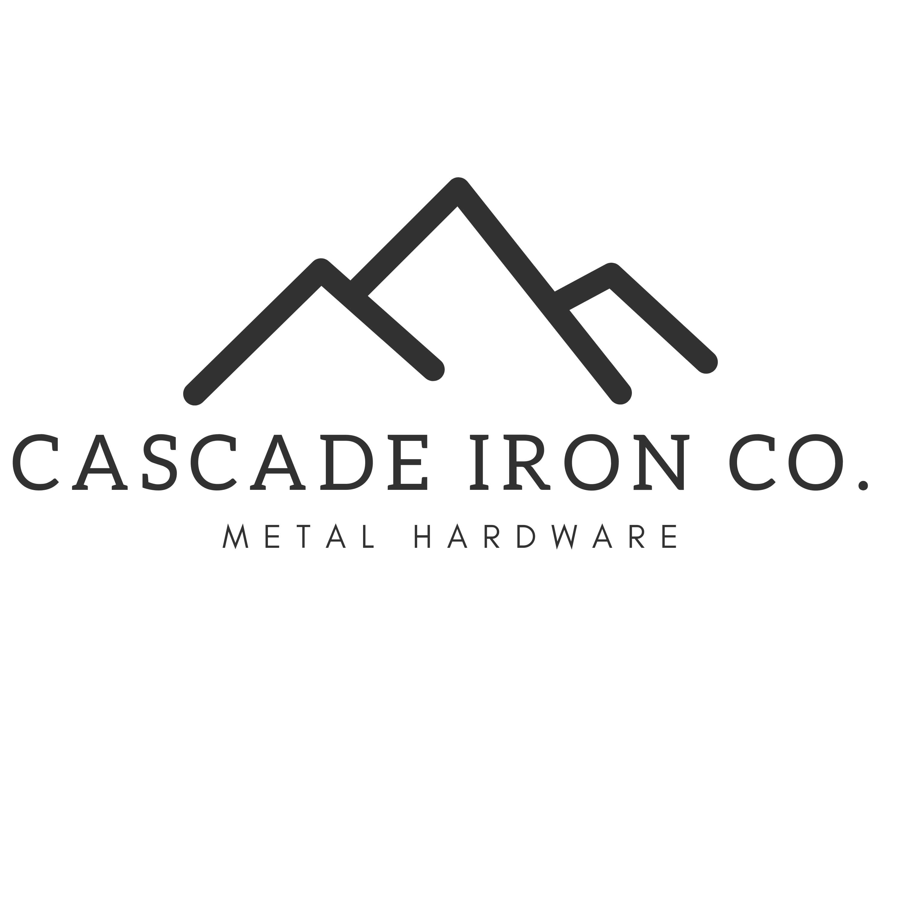 Metal Wall Hook - Black, Brass, Steel, & Silver, White - Cascade