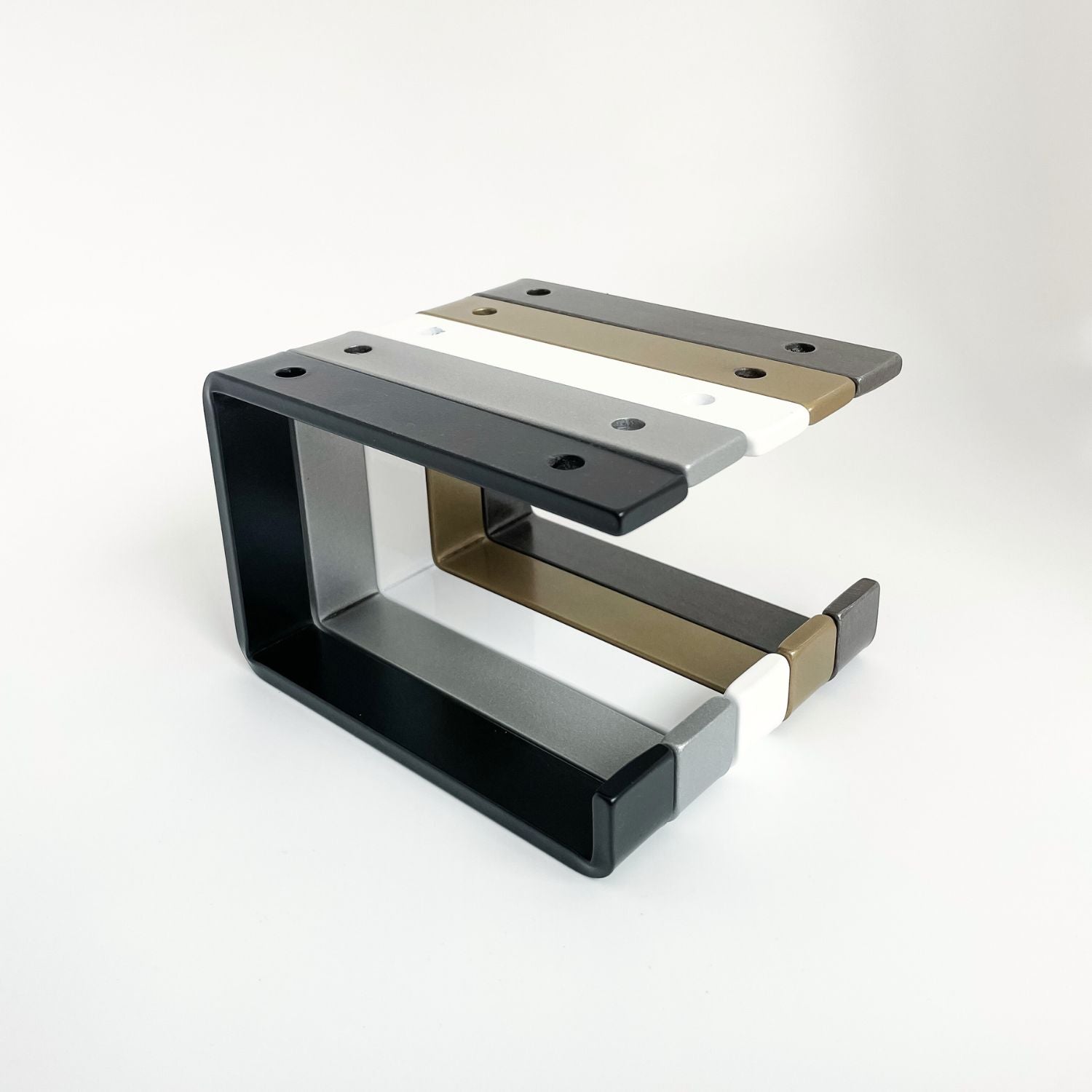 metal toilet paper holders black, silver, white, brass, steel