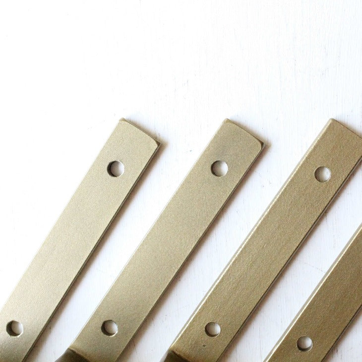 brass shelving brackets