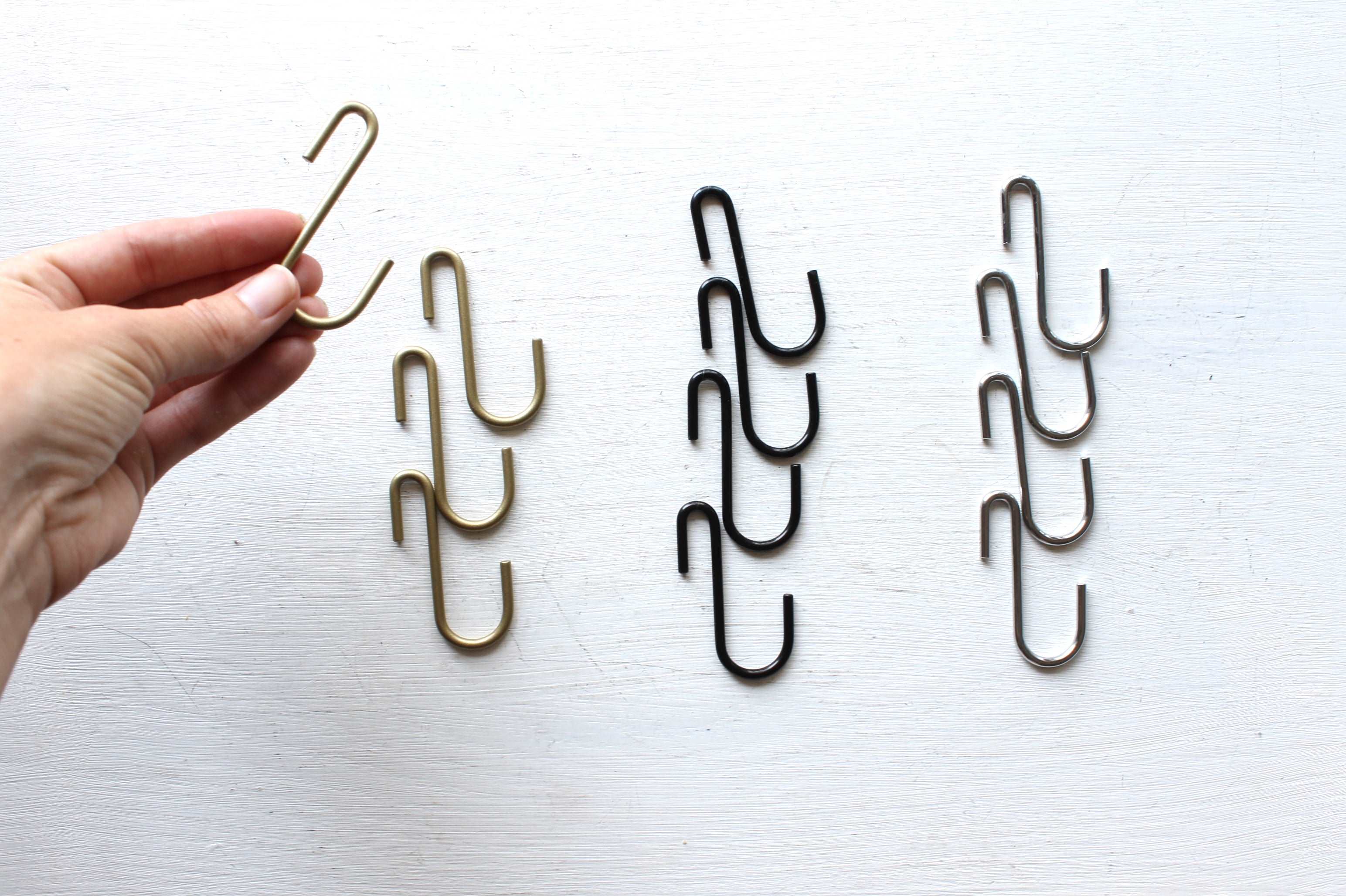 6PCS S Hooks, Stainless Steel Hooks for Hanging Kitchen Utensils, Spoons,  Pots, Bags, Towels, Clothes, Tools, Plants